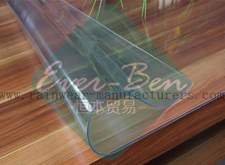 PVC 007 EU Standard Waterproof Soft Clear Transparent PVC Tablemats